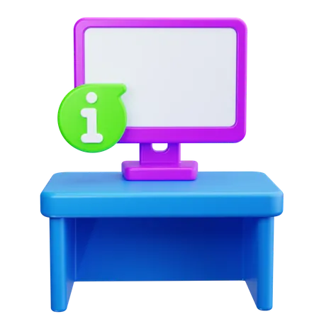 Balcão de informações  3D Icon