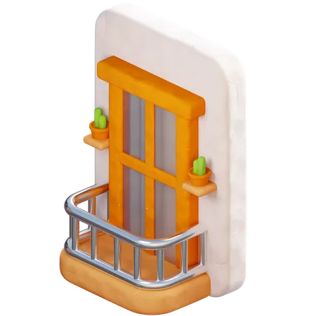Balcony Property 3D Icon