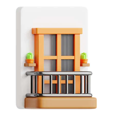 Balcony  3D Icon