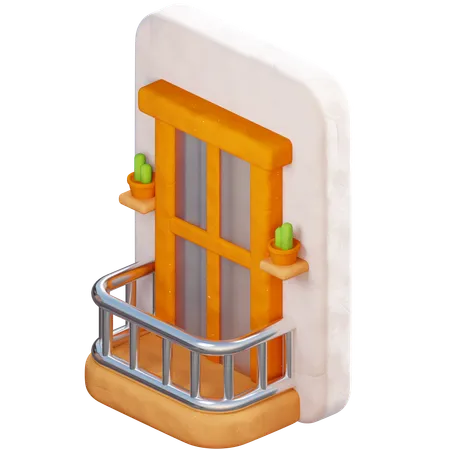 Balcony  3D Icon