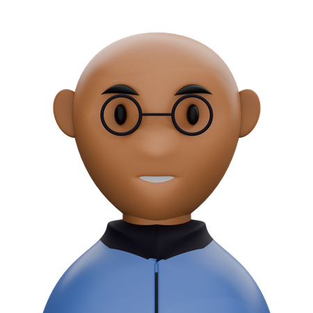 Bald boy  3D Icon