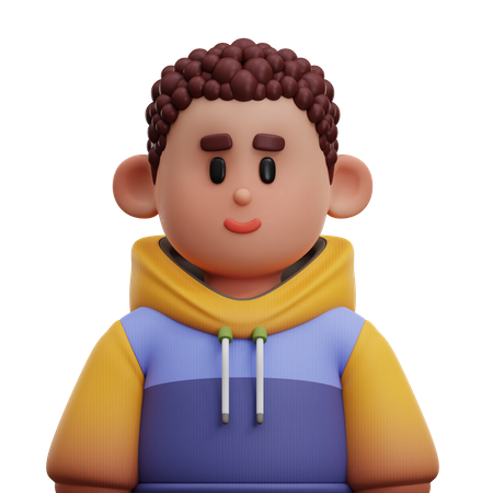 Bald Boy  3D Icon