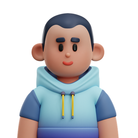 Bald Boy  3D Icon