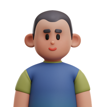 Bald Boy  3D Icon