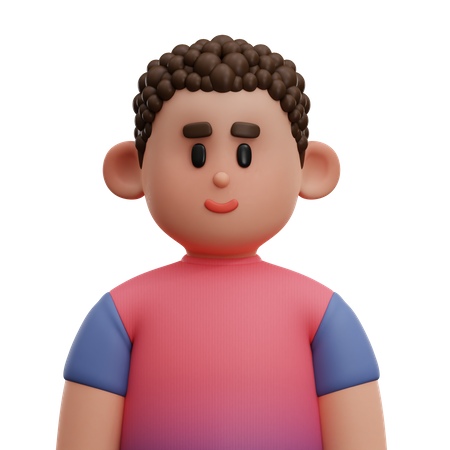 Bald Boy  3D Icon