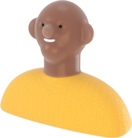 Bald man  3D Icon