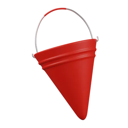 Balde de cone  3D Icon