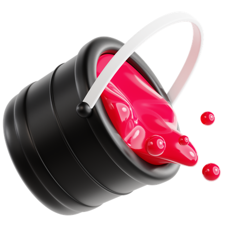 Balde de água  3D Icon