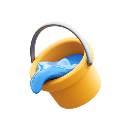 Balde de água  3D Icon