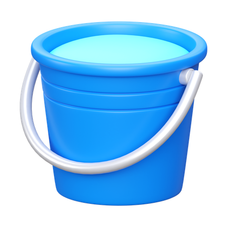 Balde de água  3D Icon