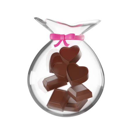 Balde de chocolate  3D Icon