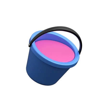 Balde de cores  3D Icon