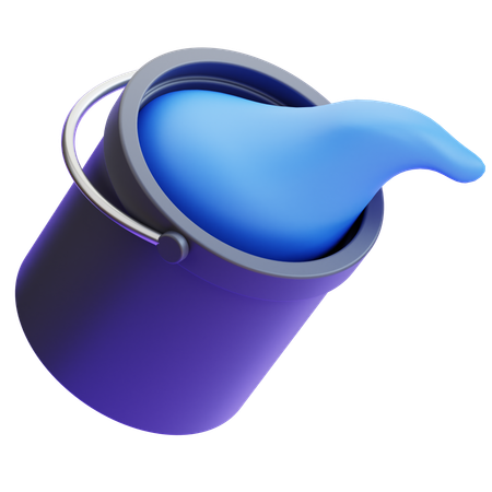 Balde de cores  3D Icon