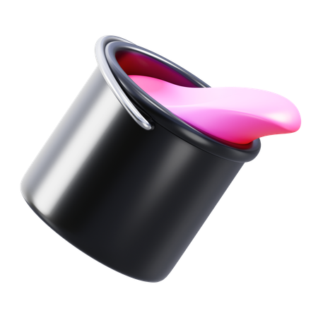 Balde de cores  3D Icon