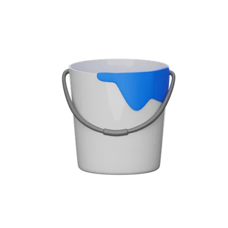 Balde de cores  3D Icon