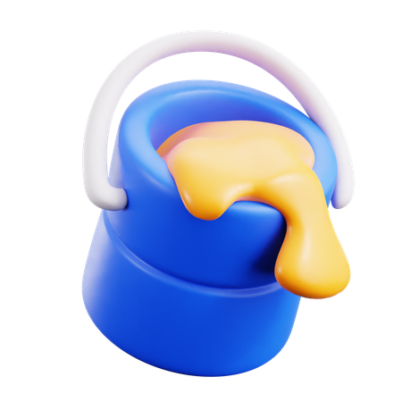 Balde de cores  3D Icon