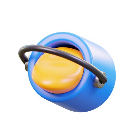 Balde de cores  3D Icon