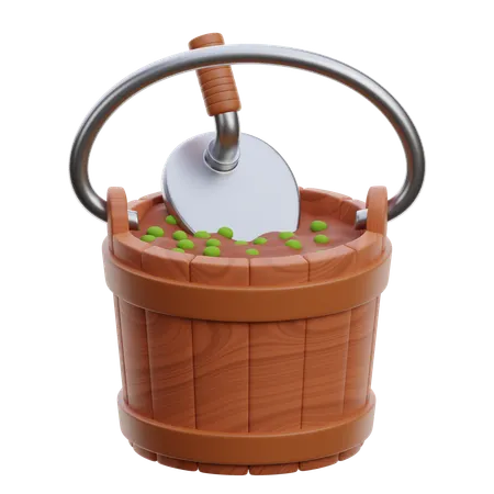 Balde de fertilizante  3D Icon