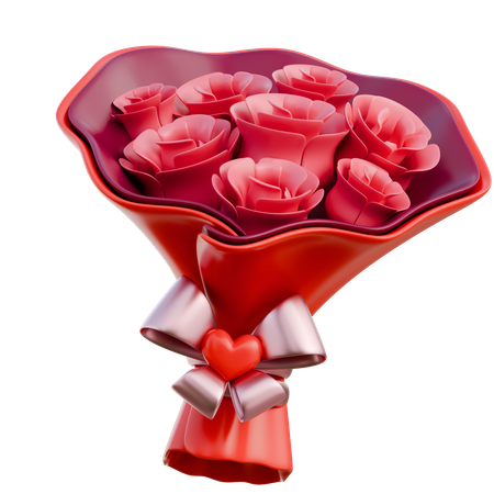 Balde de flores  3D Icon