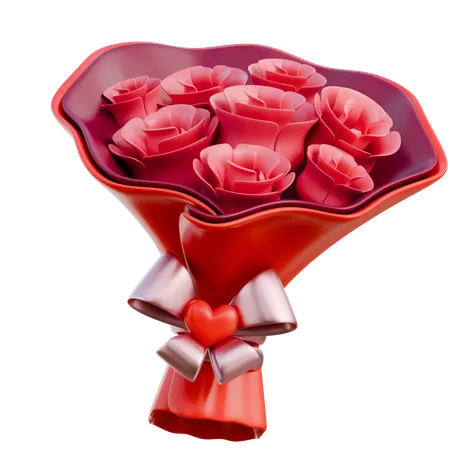 Balde de flores  3D Icon