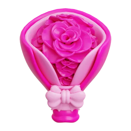 Balde de flores  3D Icon