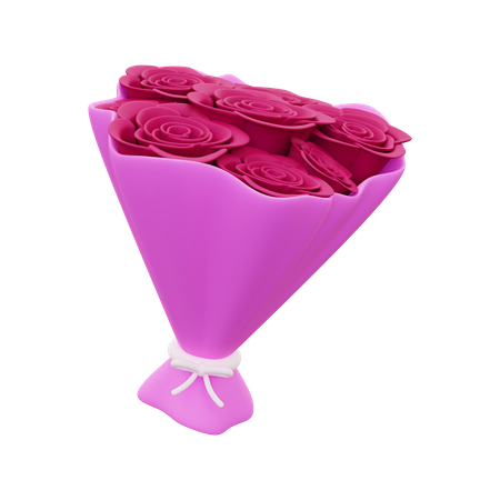 Balde de flores  3D Icon