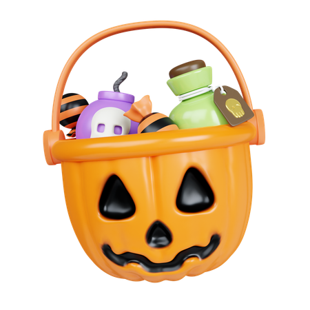 Balde de halloween  3D Icon