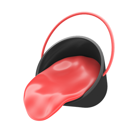 Balde de tinta  3D Icon