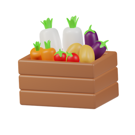 Balde de legumes  3D Icon