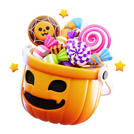 Balde de doces  3D Icon