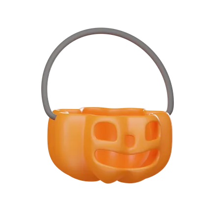 Balde jack o lanterna  3D Icon