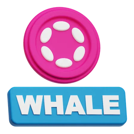 Baleia de bolinhas  3D Icon