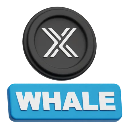 Baleia imutável  3D Icon