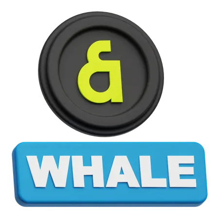 Esta baleia  3D Icon