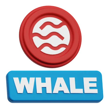 Seis baleias 3D Icon