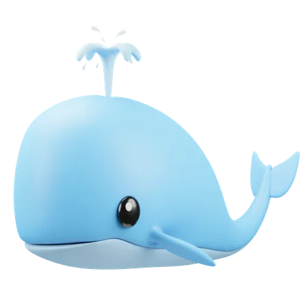 Emoji de baleine  3D Icon