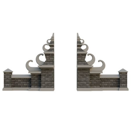 Bali Gate  3D Icon