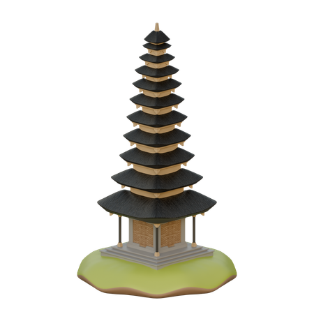 발리 사원  3D Icon