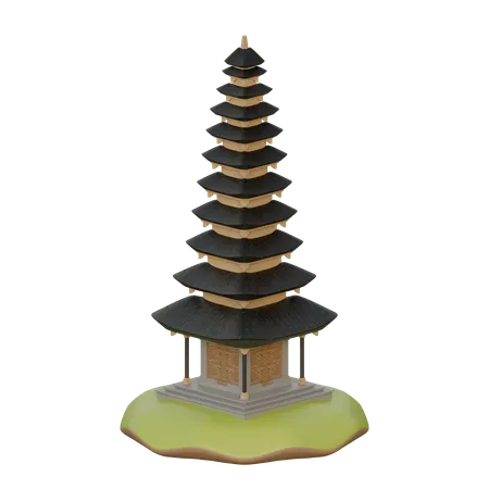 발리 사원  3D Icon