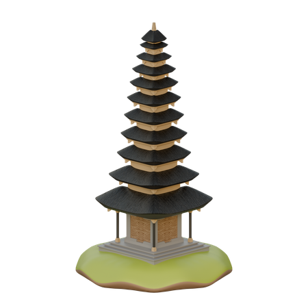 Bali Temple  3D Icon