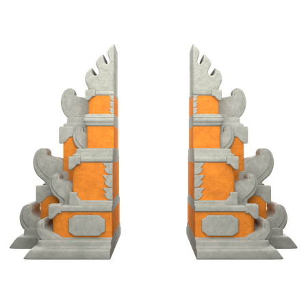 Balinese Gate  3D Icon