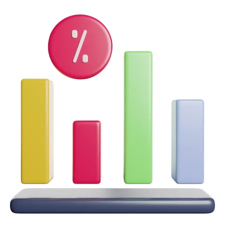 Balkendiagramm  3D Icon