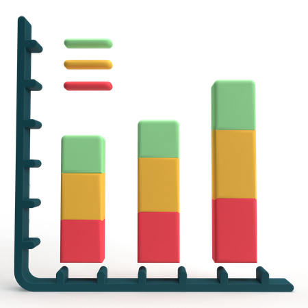 Balkendiagramm  3D Icon