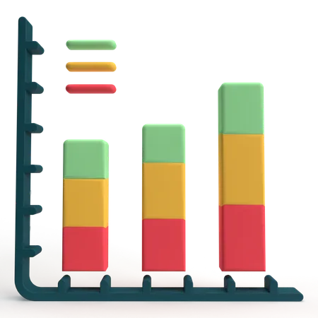 Balkendiagramm  3D Icon