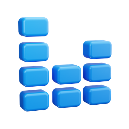 Balkendiagramm  3D Icon