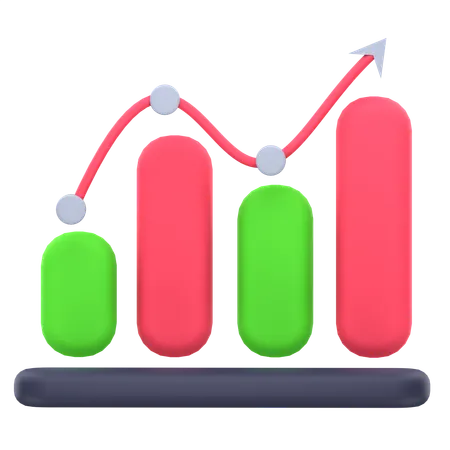 Balkendiagramm  3D Icon