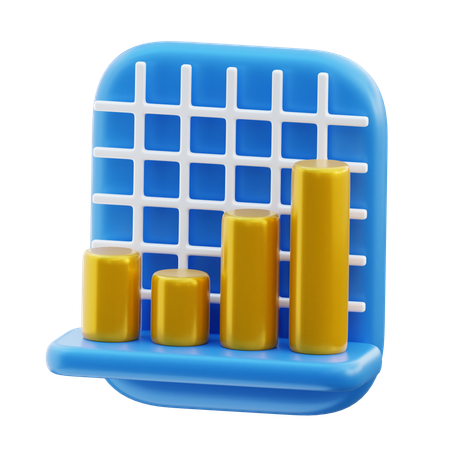 Balkendiagramm  3D Icon