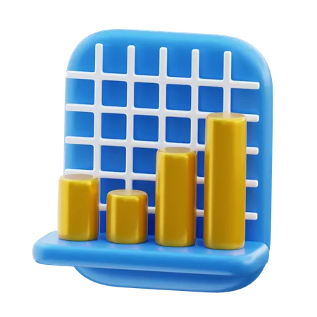 Balkendiagramm  3D Icon