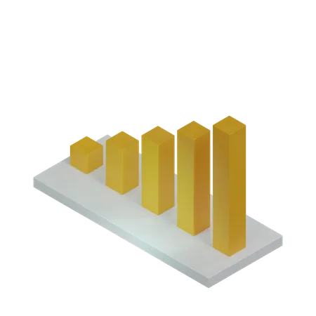 Balkendiagramm  3D Icon