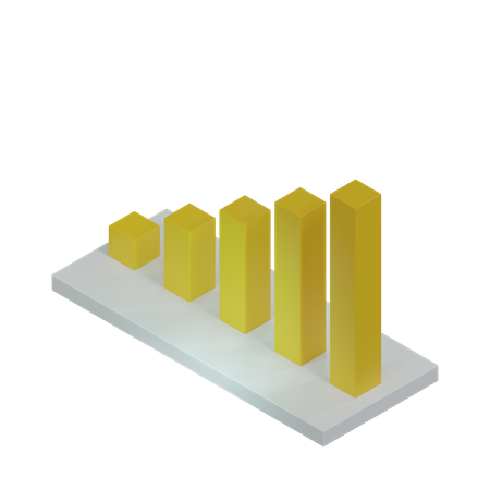 Balkendiagramm  3D Icon